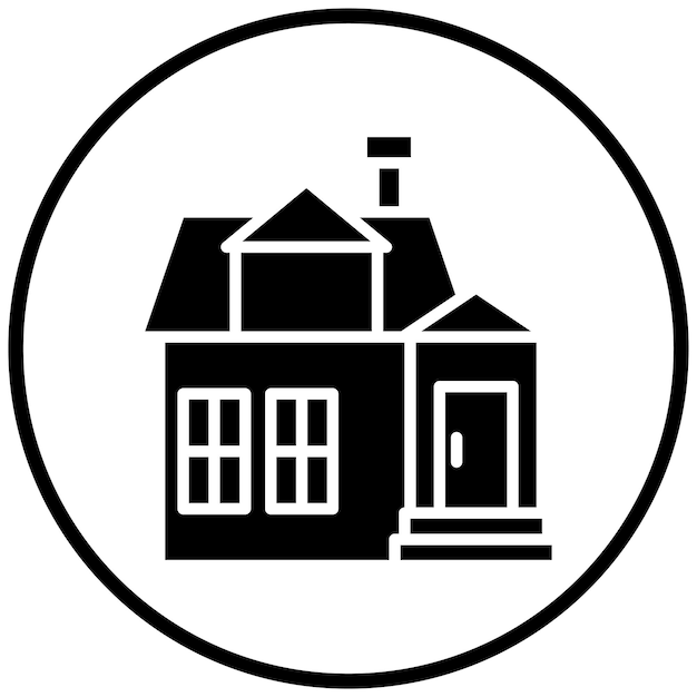 Estilo del icono de la casa de diseño vectorial