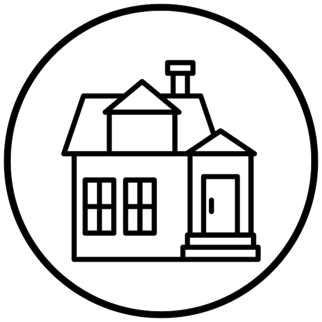 Estilo del icono de la casa de diseño vectorial