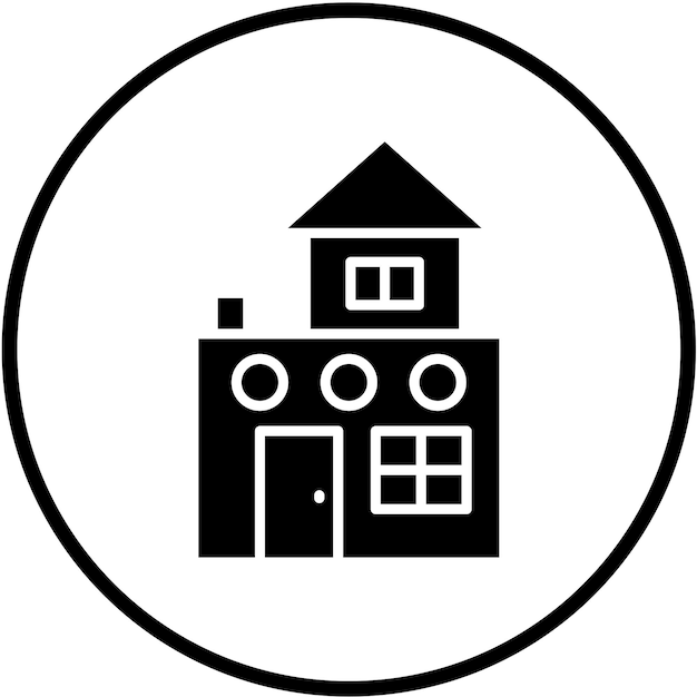Estilo del icono de la casa de diseño vectorial