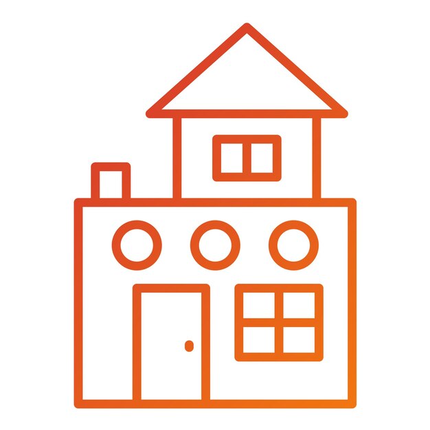 Estilo del icono de la casa de diseño vectorial