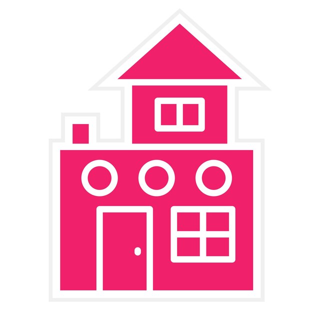 Estilo del icono de la casa de diseño vectorial