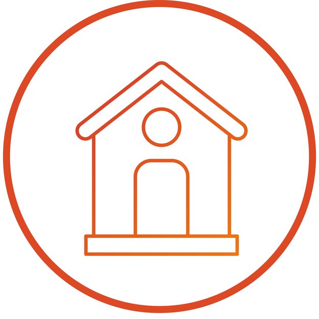 Estilo del icono de la casa de diseño vectorial