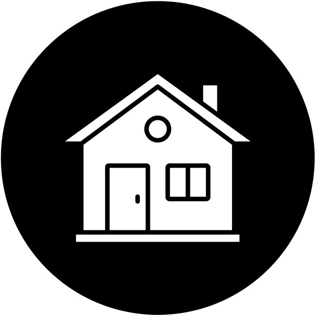 Estilo del icono de la casa de diseño vectorial