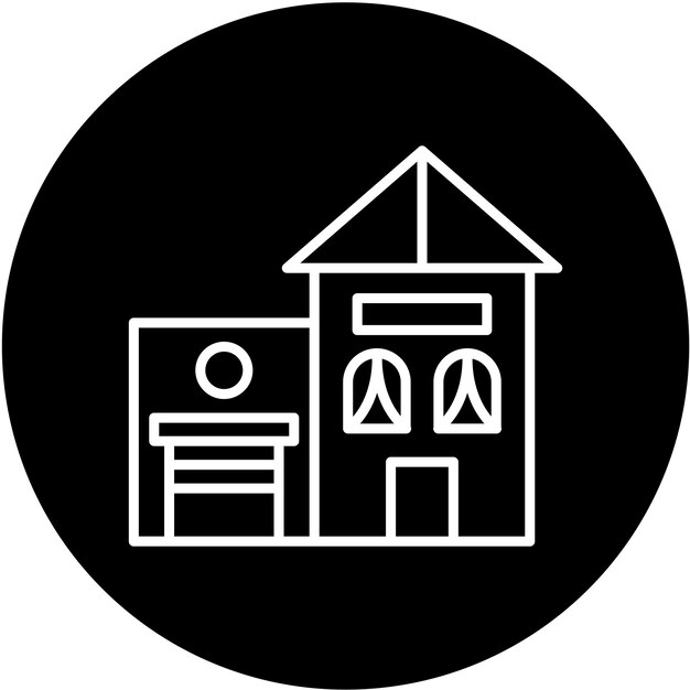 Estilo del icono de la casa de diseño vectorial