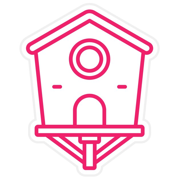 Estilo del icono de la casa de los pájaros