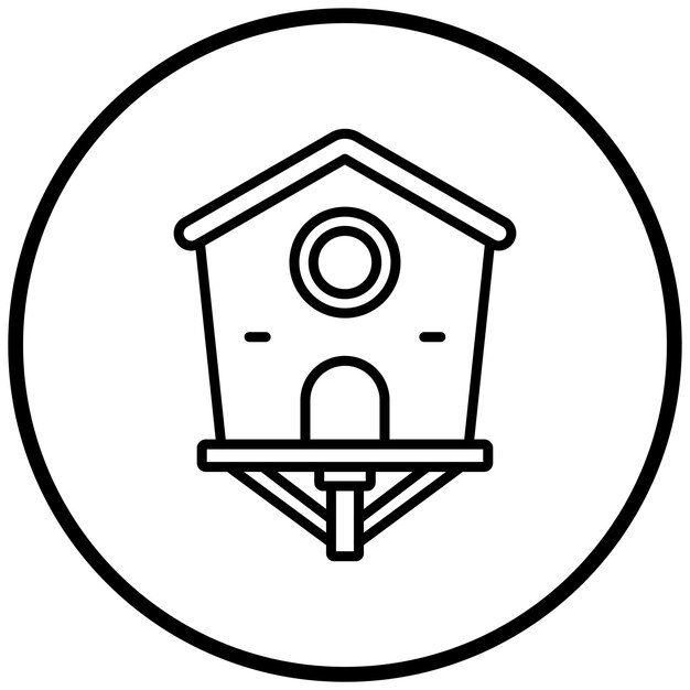 Estilo del icono de la casa de los pájaros