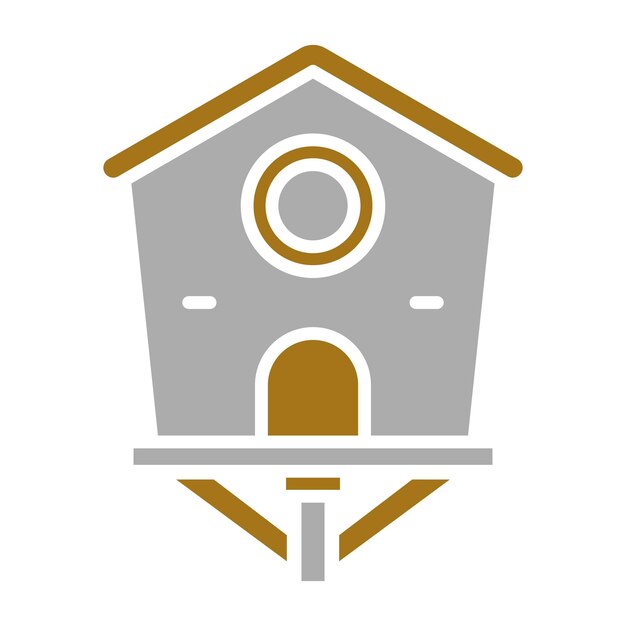 Estilo del icono de la casa de los pájaros