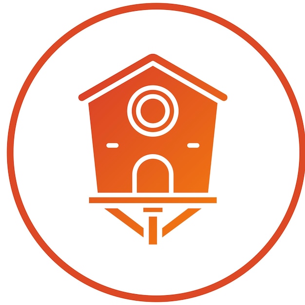 Estilo del icono de la casa de los pájaros
