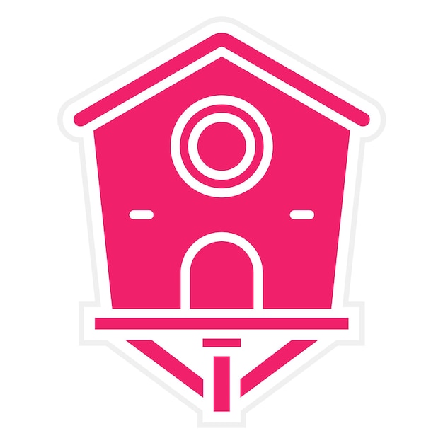 Estilo del icono de la casa de los pájaros