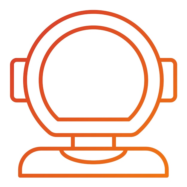 Estilo del icono del casco de buceo de diseño vectorial