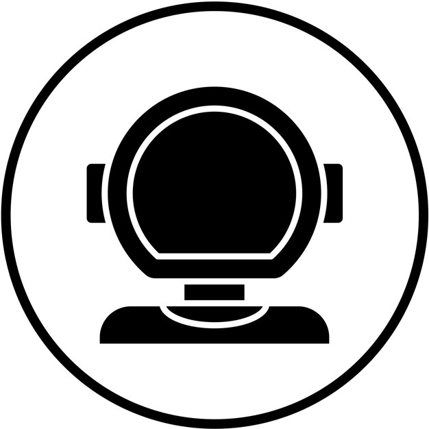 Estilo del icono del casco de buceo de diseño vectorial