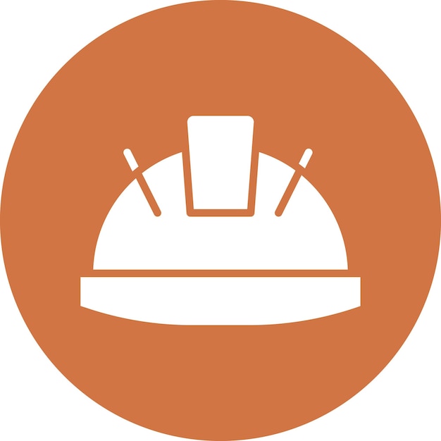 Estilo del icono del casco de diseño vectorial