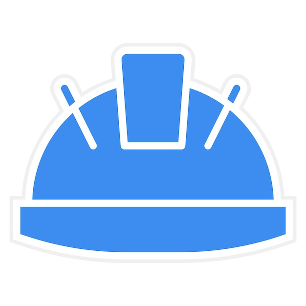 Estilo del icono del casco de diseño vectorial