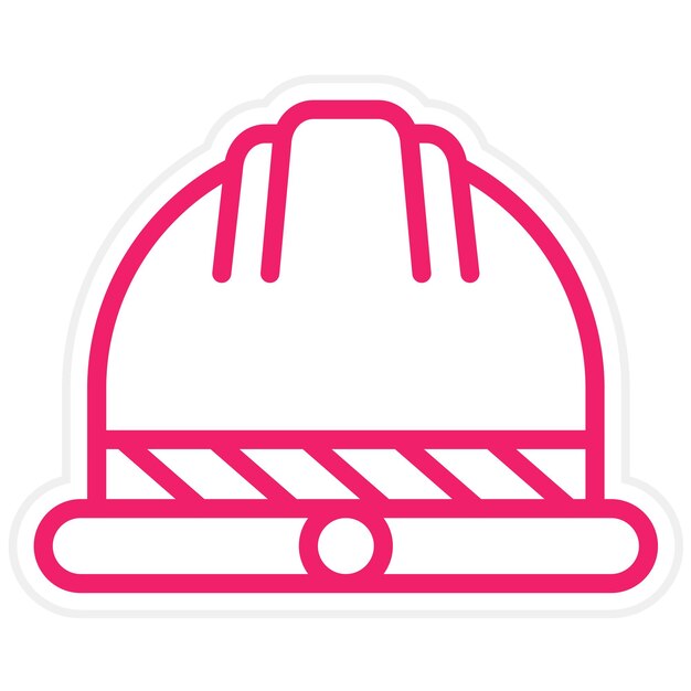 Estilo del icono del casco de diseño vectorial