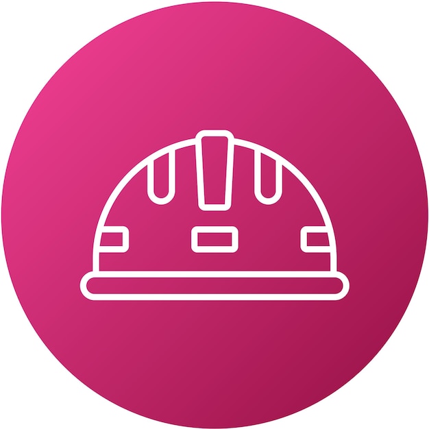 Estilo del icono del casco de diseño vectorial