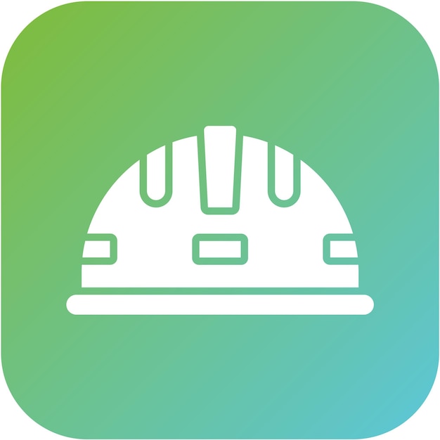 Estilo del icono del casco de diseño vectorial