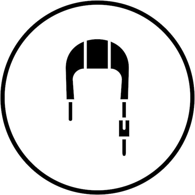 Estilo del icono del casco de diseño vectorial
