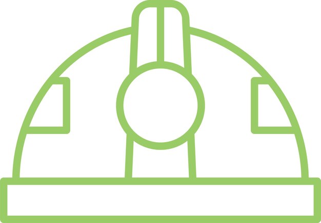 Estilo del icono del casco de diseño vectorial