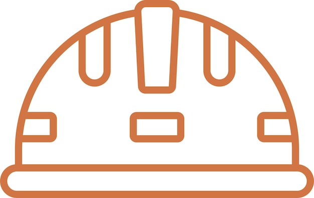 Estilo del icono del casco de diseño vectorial