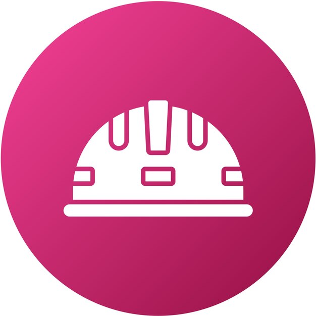 Estilo del icono del casco de diseño vectorial