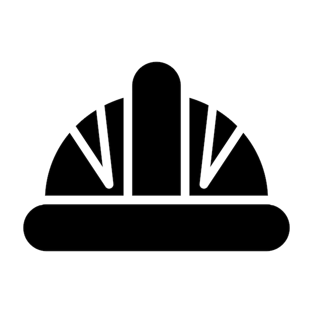 Estilo del icono del casco de seguridad