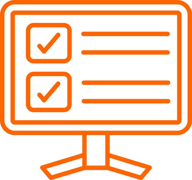 Estilo del icono de la casilla de comprobación de diseño vectorial