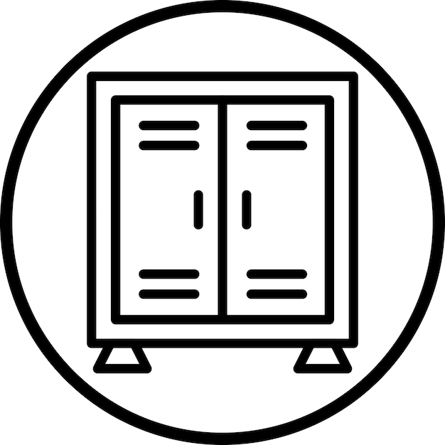 Estilo del icono del casillero de la biblioteca