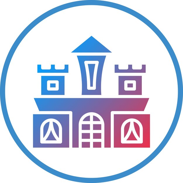 Estilo del icono del castillo