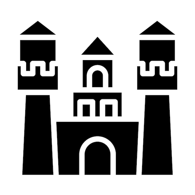 Estilo del icono del castillo