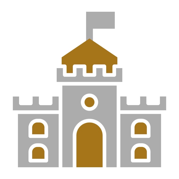 Estilo del icono del castillo