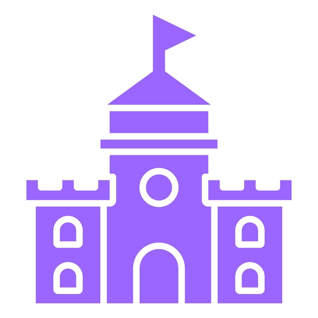 Estilo del icono del castillo