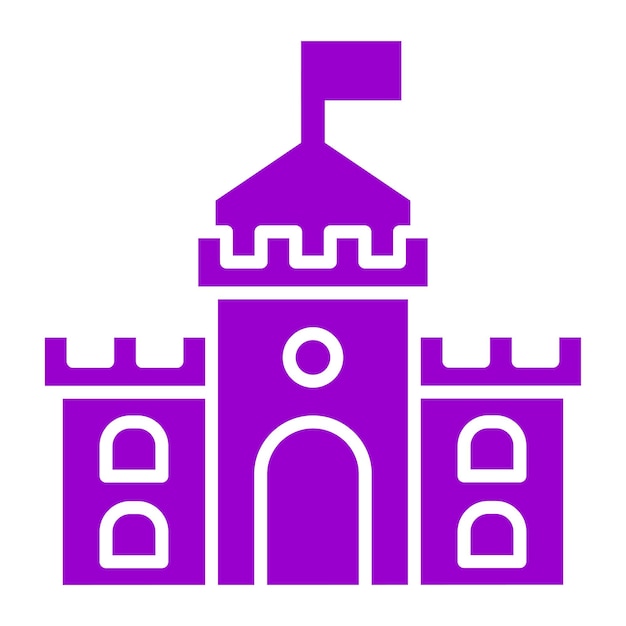 Estilo del icono del castillo