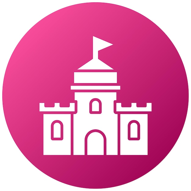 Estilo del icono del castillo