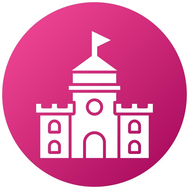 Estilo del icono del castillo