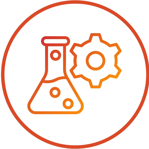 Estilo del icono del catalizador de diseño vectorial
