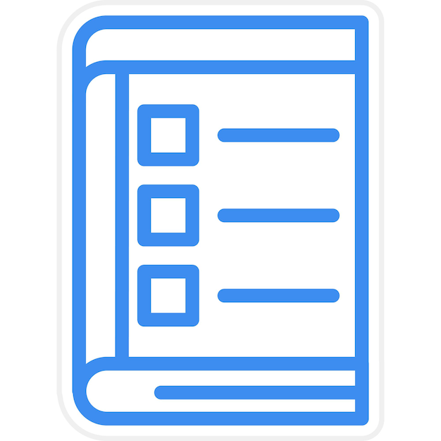 Estilo de icono de catalogación de diseño vectorial