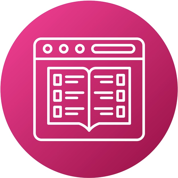 Estilo del icono del catálogo de diseño vectorial