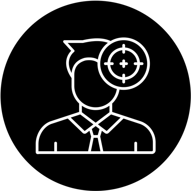 Estilo del icono de caza de cabezas