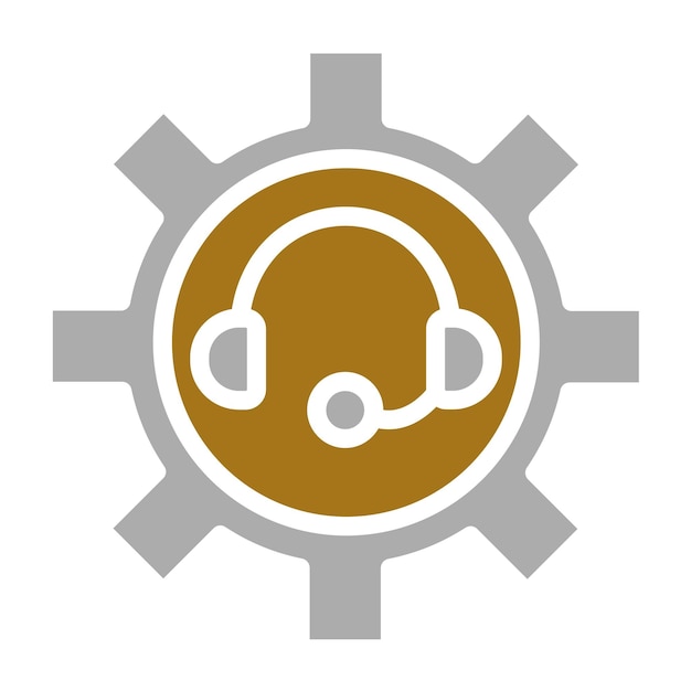 Estilo de icono del centro de autoservicio de diseño vectorial