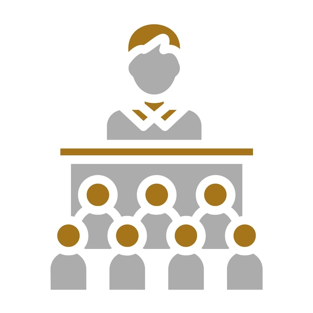 Estilo del icono del centro de compromiso de diseño vectorial