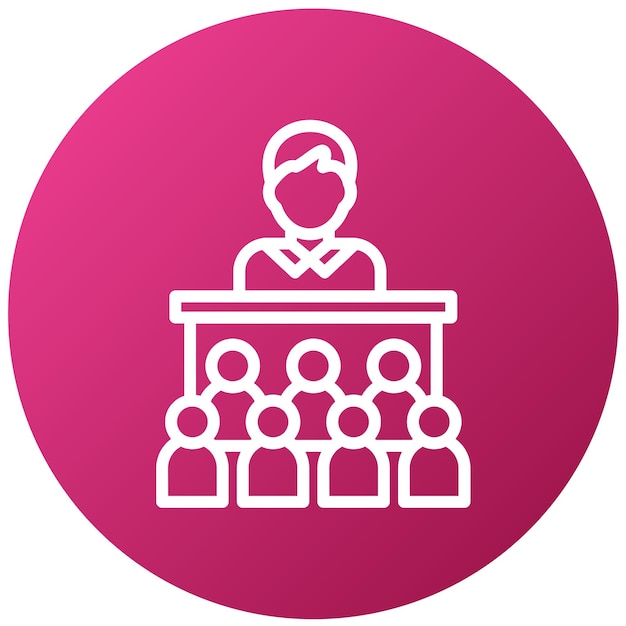 Estilo del icono del centro de compromiso de diseño vectorial