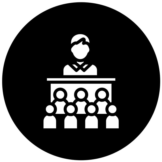 Estilo del icono del centro de compromiso de diseño vectorial