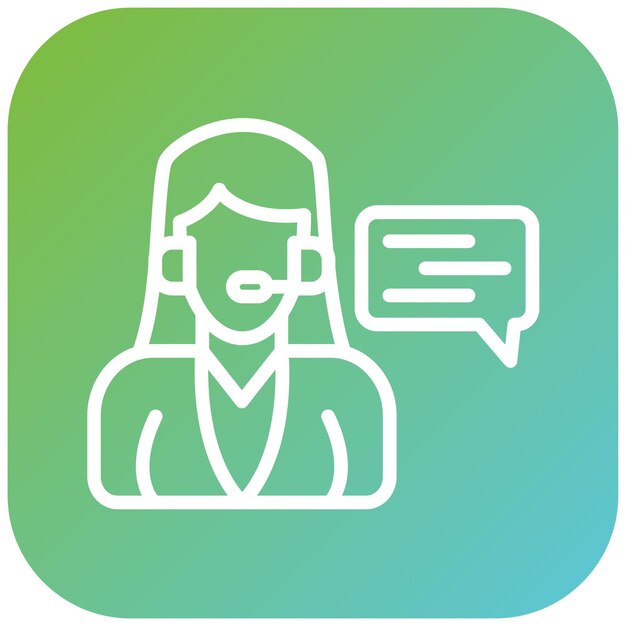 Estilo de icono del centro de discusión de diseño vectorial