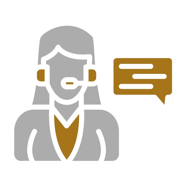 Estilo de icono del centro de discusión de diseño vectorial