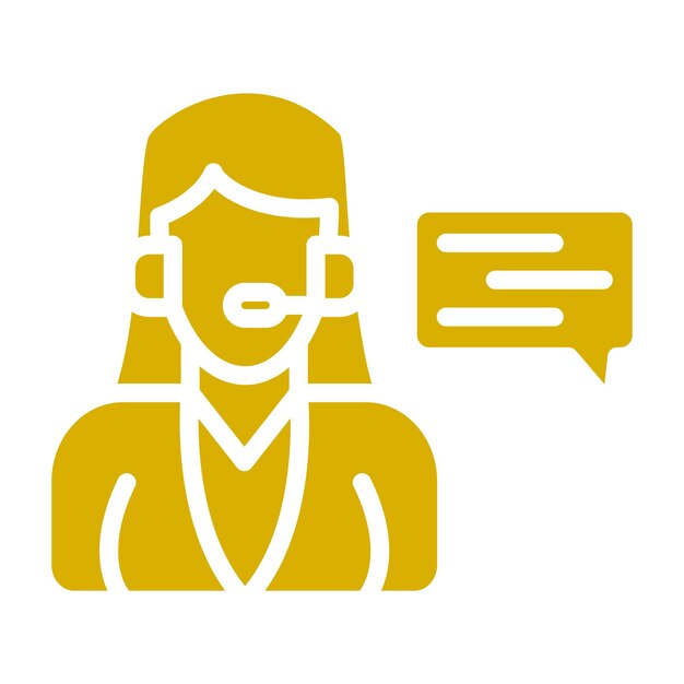 Estilo de icono del centro de discusión de diseño vectorial