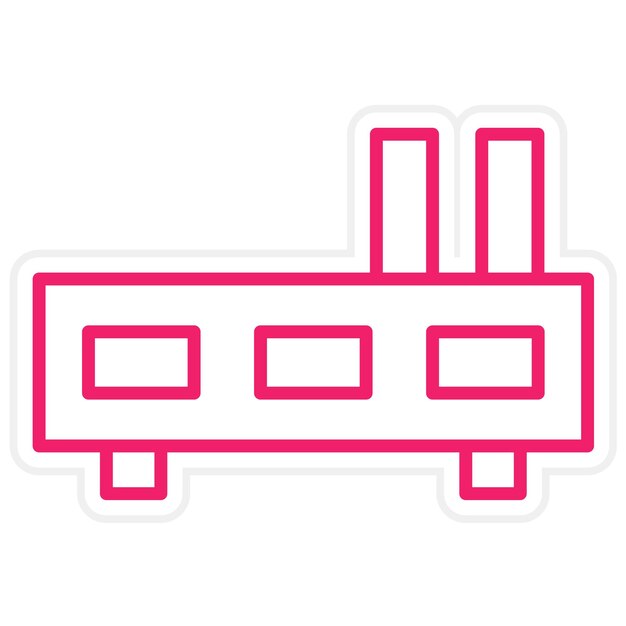 Estilo del icono del centro de diseño vectorial