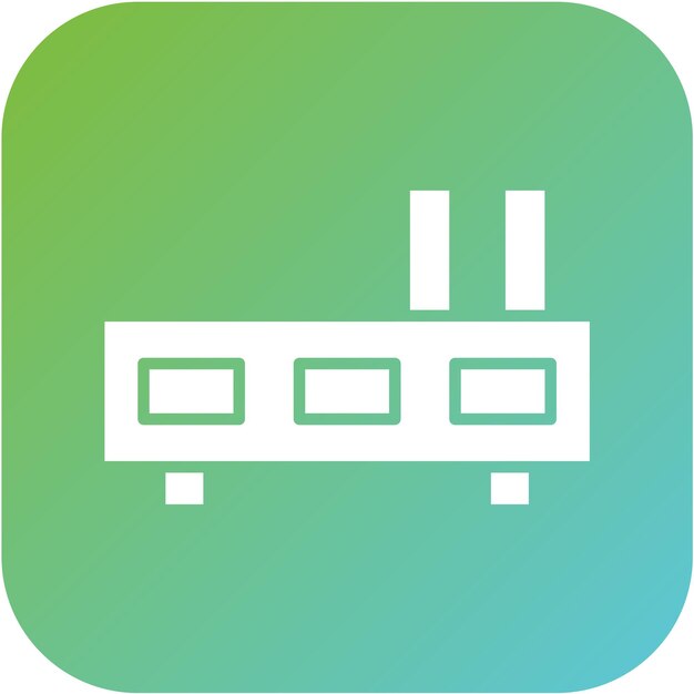Estilo del icono del centro de diseño vectorial