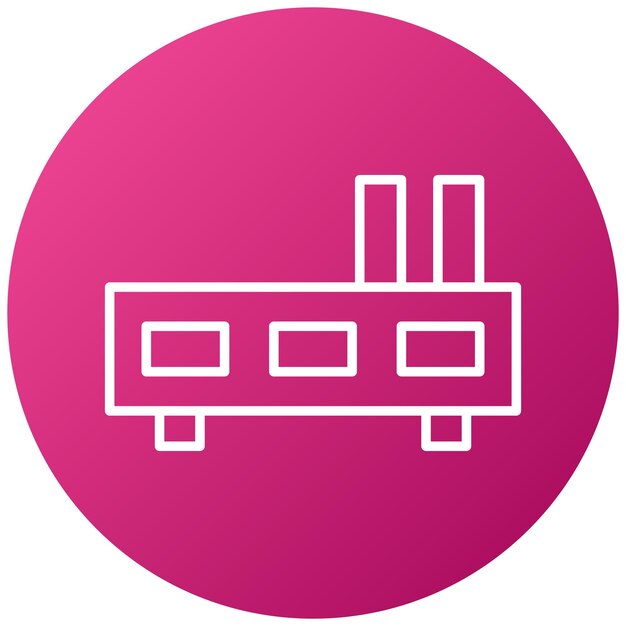 Estilo del icono del centro de diseño vectorial
