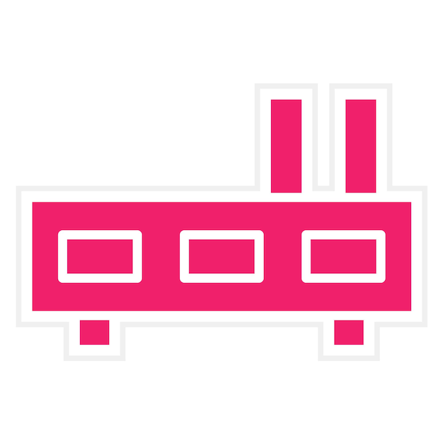 Estilo del icono del centro de diseño vectorial