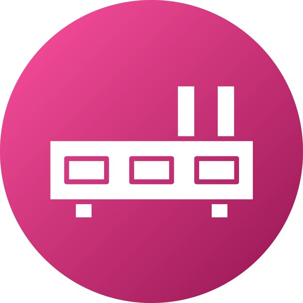 Estilo del icono del centro de diseño vectorial